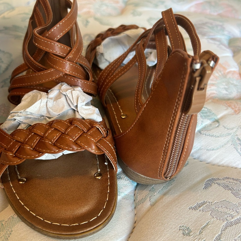 Brown Strappy Sandals